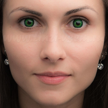 Карнавальные линзы Lensmam  Green Elf2 foto 2
